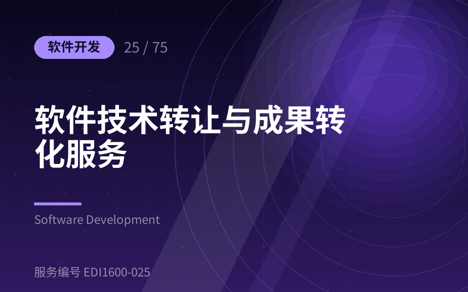 软件技术转让与成果转化服务