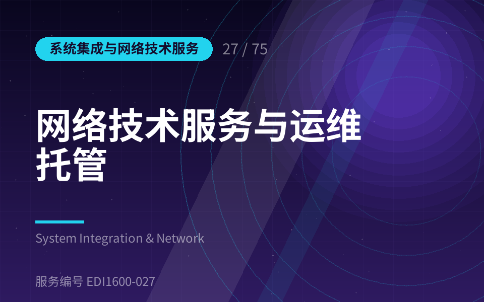 网络技术服务与运维托管