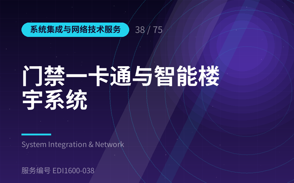 门禁一卡通与智能楼宇系统