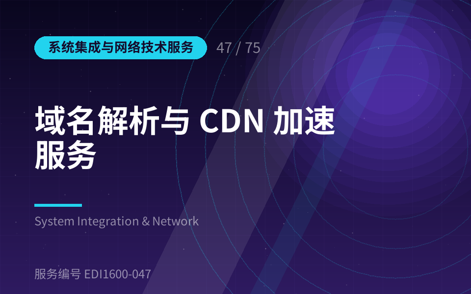 域名解析与 CDN 加速服务