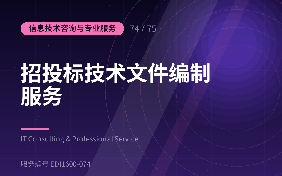 招投标技术文件编制服务